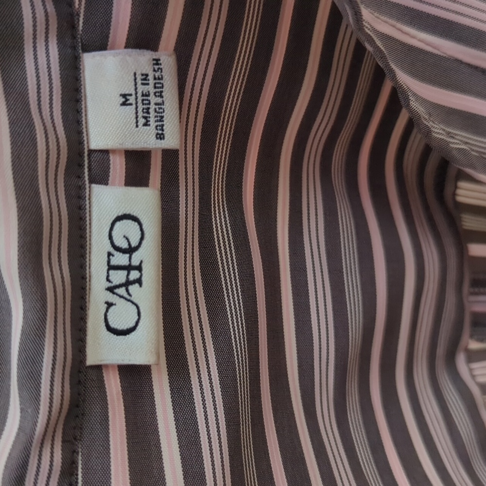 CATO Striped Blouse NWOT - Picture 4 of 7